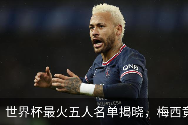 世界杯最火五人名单揭晓，梅西竟不是第一，C 罗勉强挤进来
